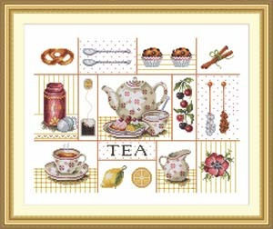 十字绣高清彩色印刷图纸风景FJ018品味生活5947cross stitch
