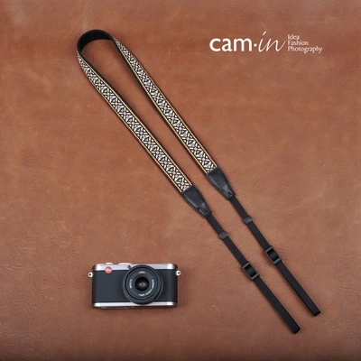 cam-in绣花系列民族风单反数码照相机背带微单摄影肩带CAM8450