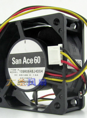 原装三洋109R0648J 48V 0.14A 6CM机箱散热风扇 电源风扇