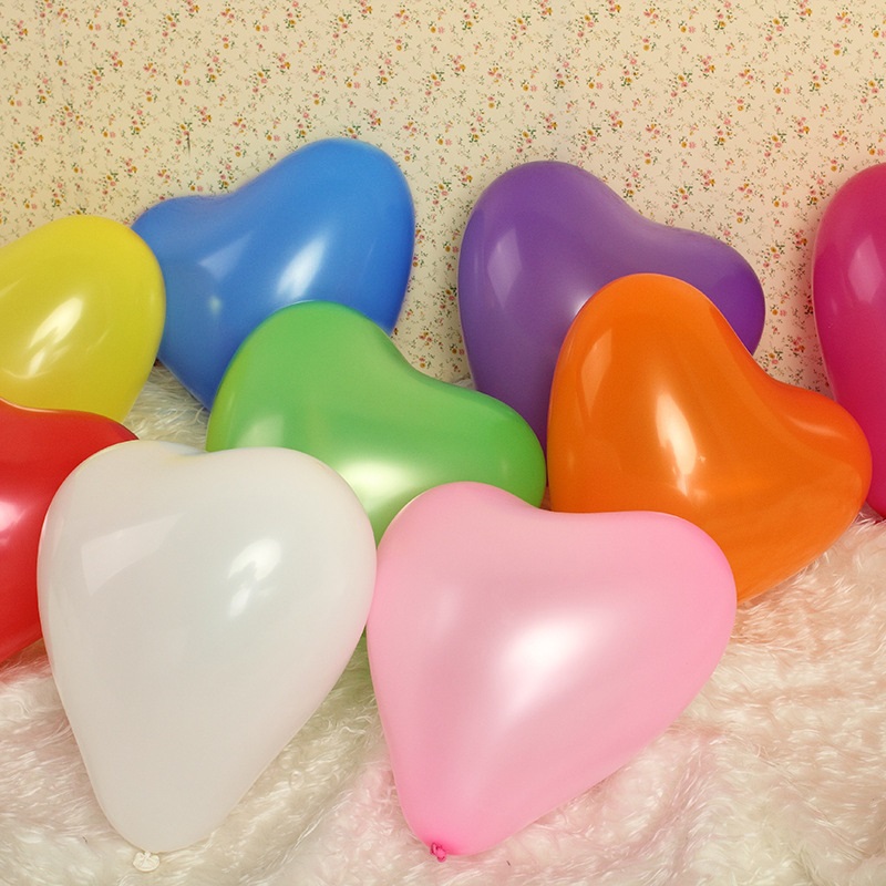 气球加厚爱心球包邮 心形球 婚庆 结婚 表白生日开业活动布置会场