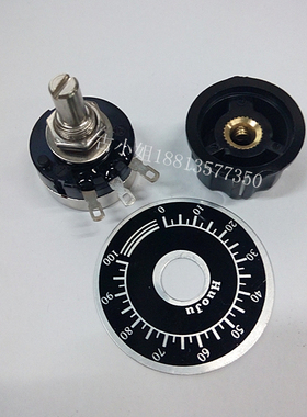 单圈可调电位器TOCOS RV24YN20S B504+A03帽子+刻度盘=1套 b500k