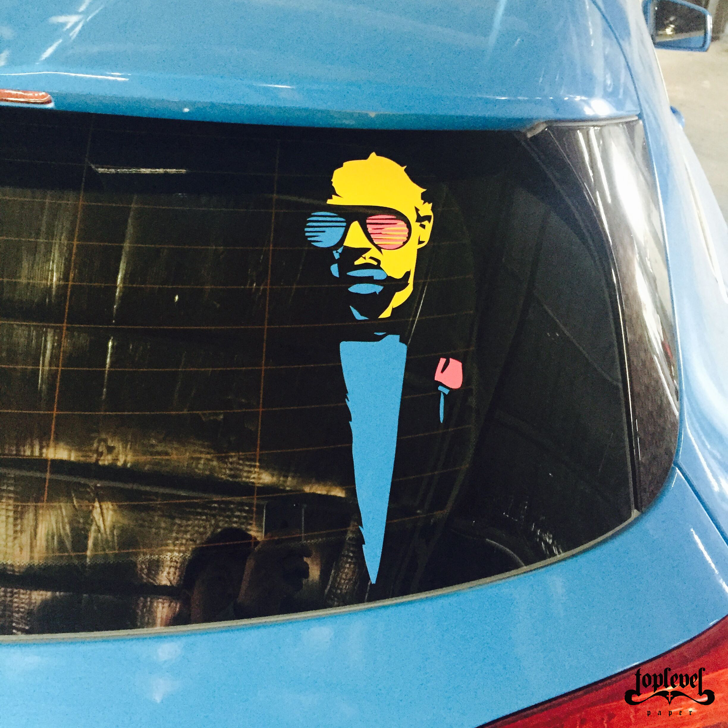 车贴教父godfather遮瑕电脑机箱