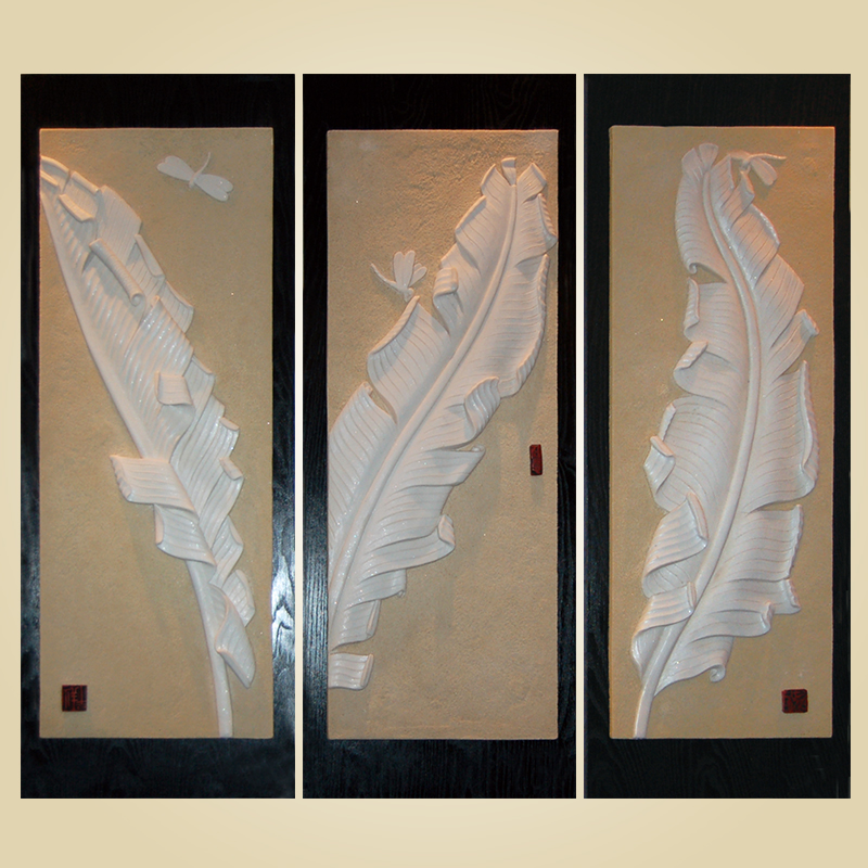 人造砂岩浮雕壁挂装饰文化石壁挂立体定制沙岩背景墙新芭蕉叶壁挂|ruв категории основы строительных материалов, песчаник, песчаник фон стены - от Buy2taobao.com для оказания профессиональной услуги покупки агента Taobao