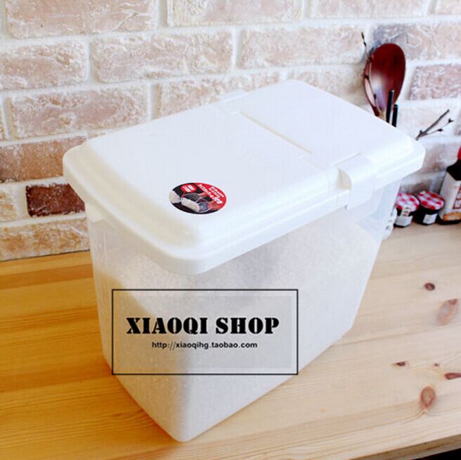 日本进口inomata米桶 储米箱米缸10KG 防虫防潮5KG塑料面粉大米桶