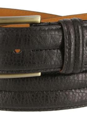 美国直邮durabelt LJ13402男纹理牛皮针扣欧美皮带真皮腰带