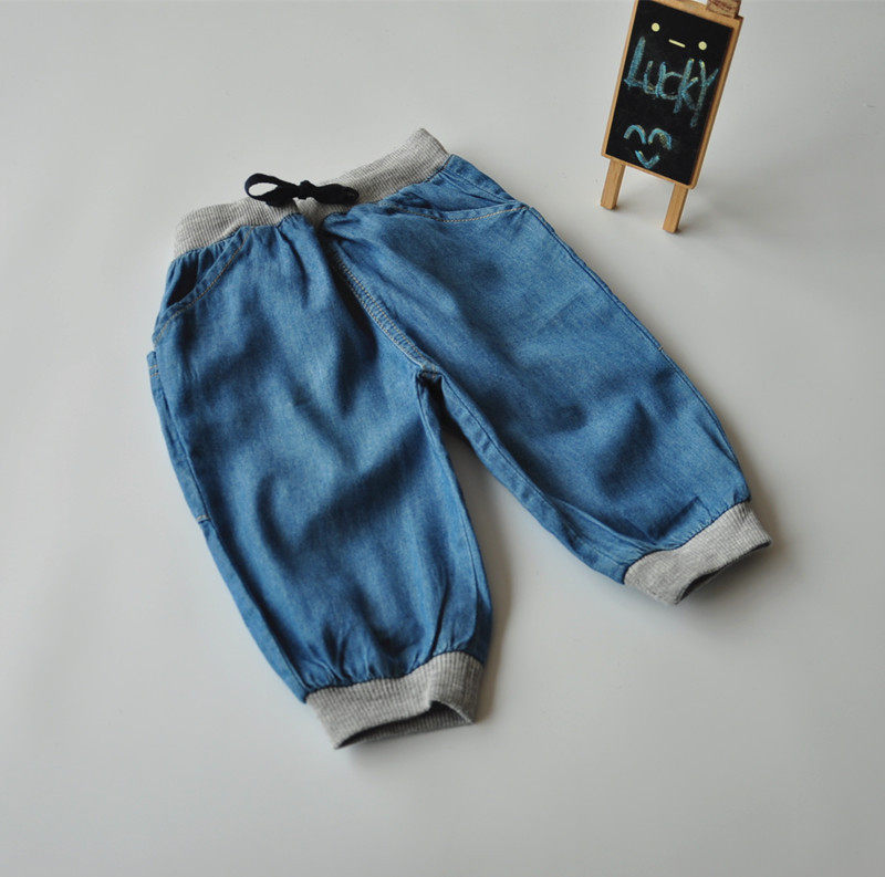春夏 欧美外贸 原单 儿童装 女童 水洗 牛仔 软 七分裤 牛仔裤子,童装/婴儿装/亲子装,裤子,淘宝优惠券,粉丝福利购,淘宝优惠卷