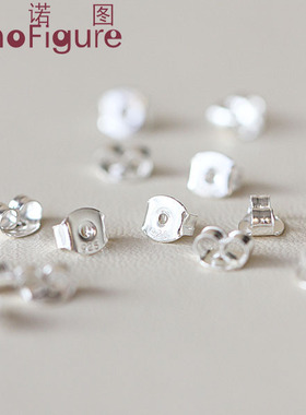 法诺图 XDP008 925银加大加厚圆边耳迫耳饰配件饰品DIY耳坠夹子扣