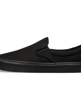 Vans/范斯男鞋乐福鞋黑色布面透气套脚便鞋休闲鞋正品V1606N
