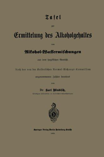 【预订】Tafel Zur Ermittelung Des Alkoholgeh...