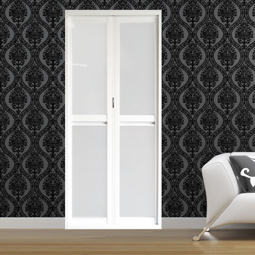 卫生间折叠门钛镁合金门厨房厕所阳台小空间门钢化玻璃 防水 定制