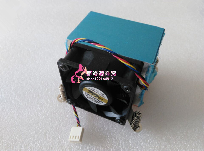 金钱豹1150/1155、1366、2011铜铝结合CPU散热器 2U侧吹服务器扇