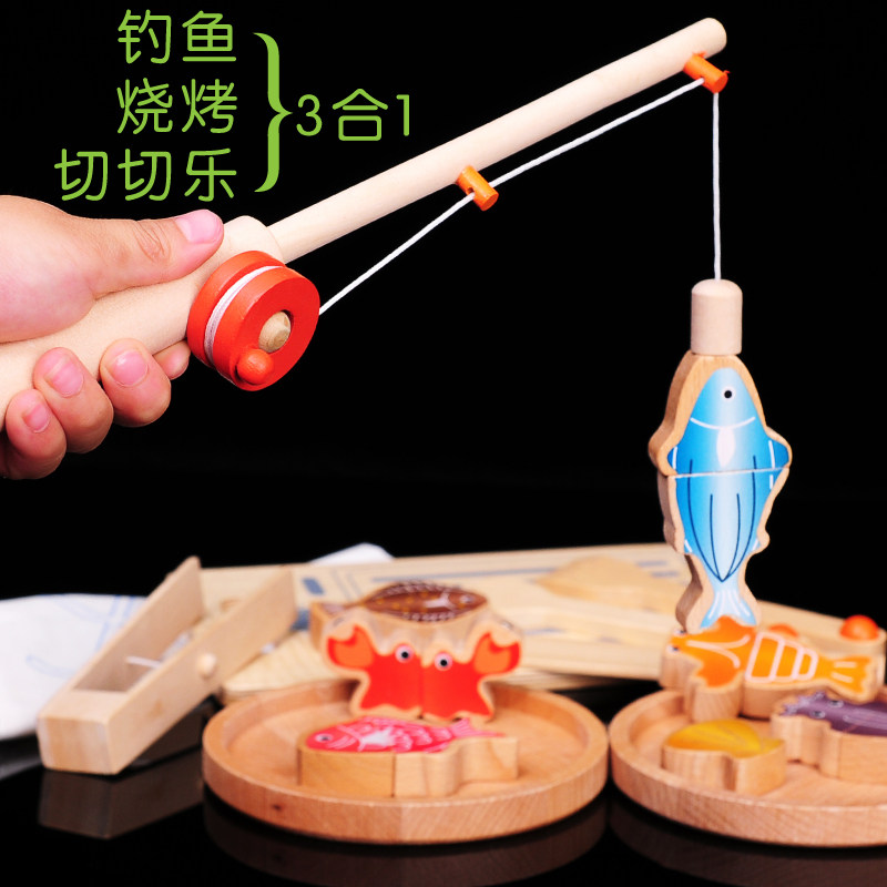 木制磁性儿童钓鱼玩具过家家切切看 烧烤3合1套装大磁铁切切乐|msdalam kategori Toy/bayi/teka-teki/blok bangunan/model, manik/teka-teki/Pasangan/pemasangan/Pukul mainan, Mainan memancing - dari Buy2taobao.com untuk memberikan perkhidmatan ejen Taobao profesional membeli