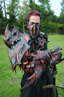 Goggles△美国代购 饰 手作哥特朋克cosplay屠龙者皮革手臂聚会装