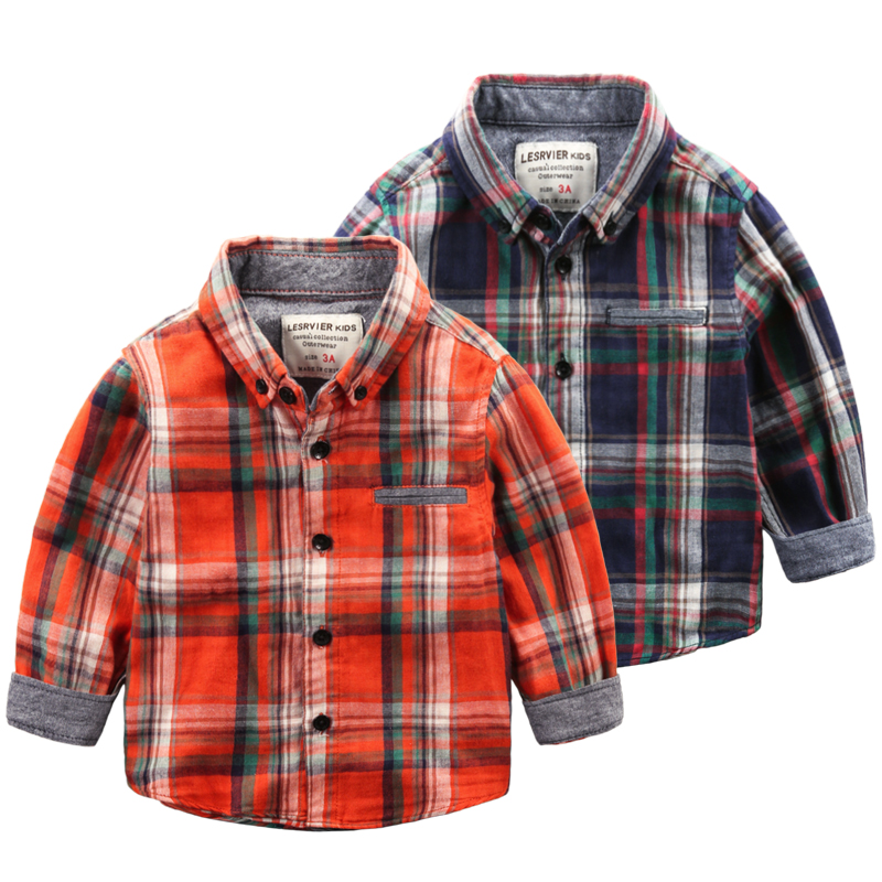 Chemise garcon à manche longue - Ref 2082004 Image 1