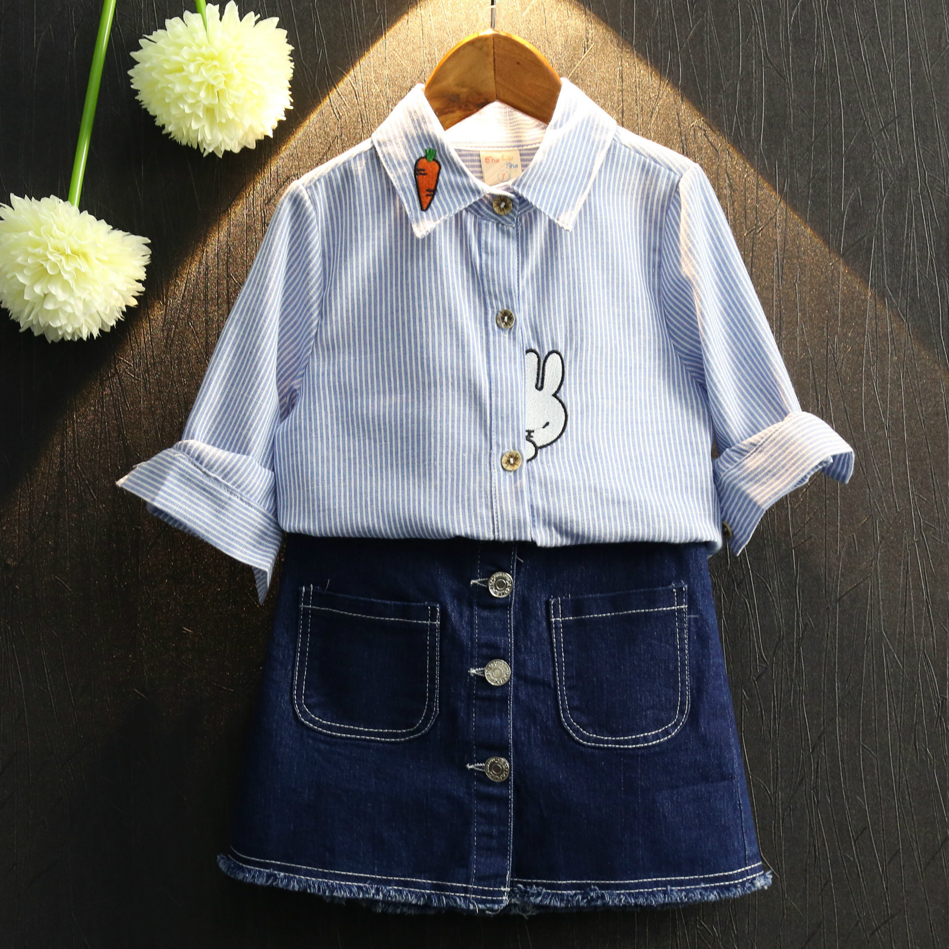 Chemise fille à manche longue - Ref 2084658 Image 1