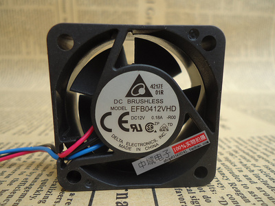 全新台达 4厘米1U服务器风扇 交换机 4020 12V 0.18A EFB0412VHD