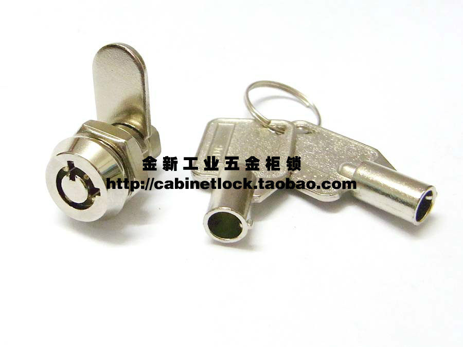 MS905电脑机箱小圆锁梅花锁小锁转舌锁考勤机珠宝盒圆柱弹子锁
