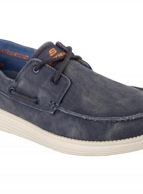 美国直邮Skechers/斯凯奇64644系带装饰布鞋户外休闲鞋男鞋