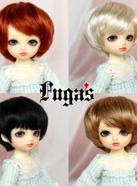 小8分大12分bjd假发仿马海毛天使卷短发xaga 可儿 美结猪 parabox