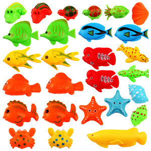 散装 大号儿童磁性钓鱼玩具 洗澡戏水 仿真立体 防水/耐压/抗摔