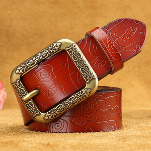 简约百搭韩国腰带女士皮带时尚真皮带女款韩版通用学生装饰牛仔裤