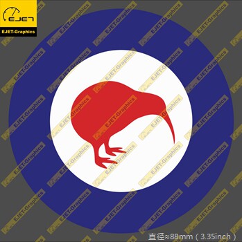 3m材质新西兰皇家空军机徽车贴笔记本贴旅行箱贴一对更实惠