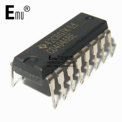 Emu丨CD4046BE CMOS 微功耗锁相环 直插DIP16