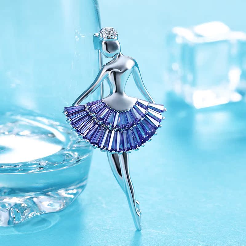 Broche femme en Zircon diamant - Ref 1174955 Image 1