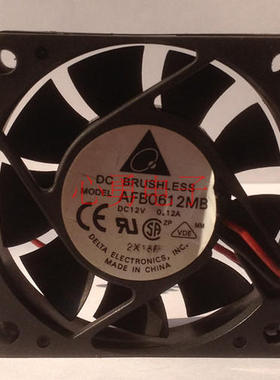 原装Delta/台达散热风扇AFB0612MB DC12V 0.12A 6015