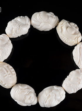 雕刻原色文玩高密度保真八大财神