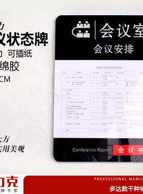 亚克力会议室门牌科室牌状态