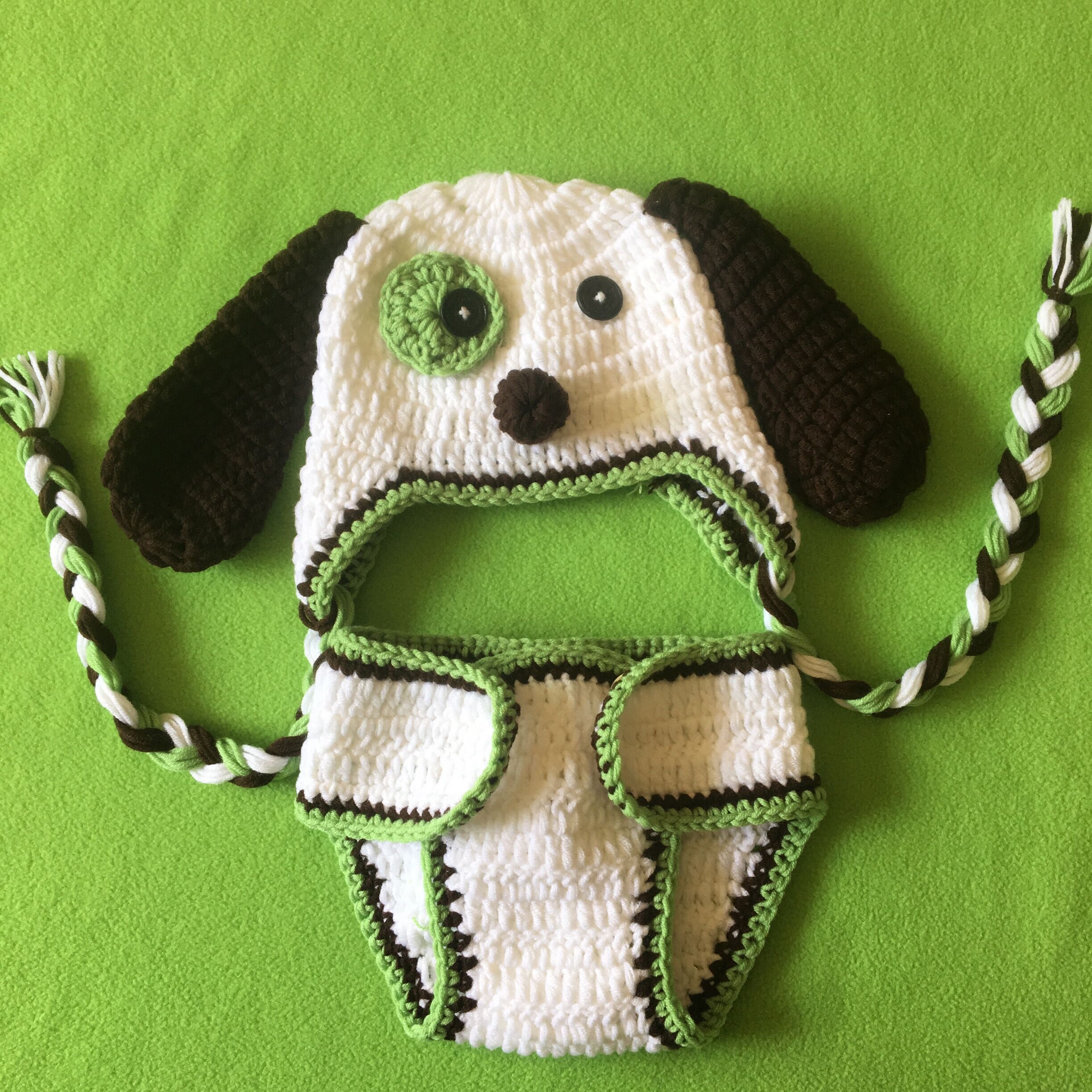 宝宝满月拍照服装婴儿百天摄影衣服小花狗造型服饰道具艺术照