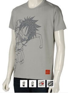 优家男卡通印花衫男士纯棉圆领短袖T恤时尚汗布T青春时尚满百包邮