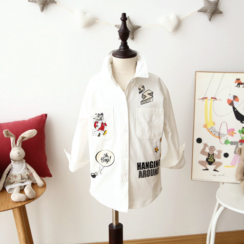 Chemise fille à manche longue - Ref 2084986 Image 1