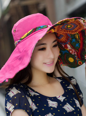 帽子女士夏天韩版防晒大沿太阳帽