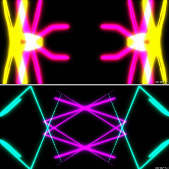 动感节奏时尚霓虹激光光谱 光线led大屏幕背景VJ素材 高清动态