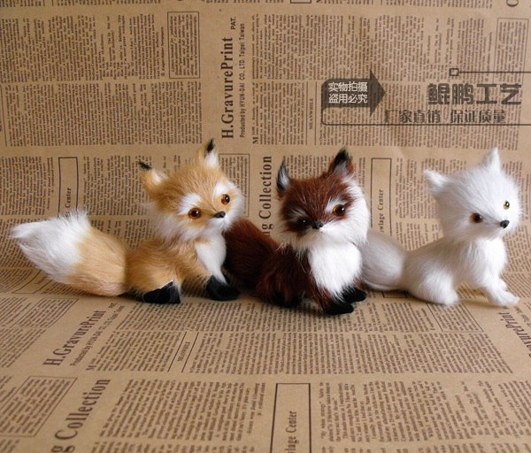 仿真狐狸 小狐狸玩具卡通狐狸摆件 白狐狸精 送女友礼物 拍摄道具|msdalam kategori Aksesori rumah, hiasan - dari Buy2taobao.com untuk memberikan perkhidmatan ejen Taobao profesional membeli