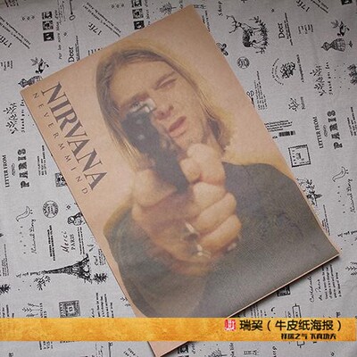 涅槃乐队科特柯本海报装饰画