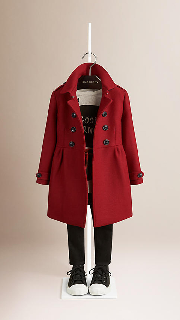 Manteau pour fille en laine - Ref 2162473 Image 3