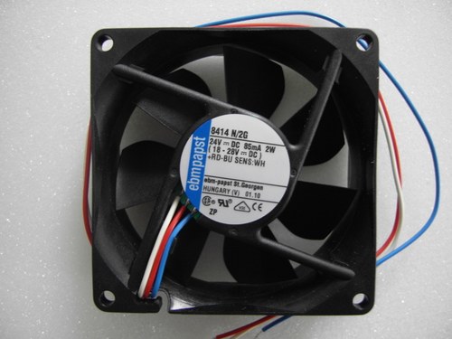 全新原装德国PAPST 8厘米8025三线风扇 TYP 8414 N/2H 24V 2.4W