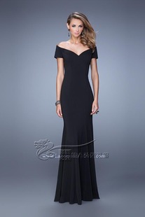 新款新娘敬酒服 红色一字肩婚纱礼服 结婚晚礼服车展模特走秀服