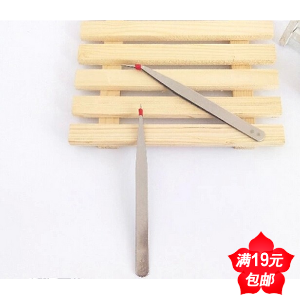 满19元包邮义乌小商品日用百货镊子不锈铁 直镊弯镊尖头弯头