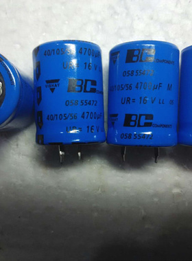 飞利浦 BC VISHA威世 058系列 LL长寿命 16V 4700UF 发烧滤波电容