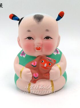惠山泥人十二生肖申猴手工艺品