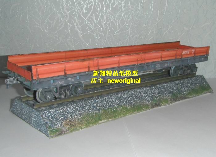 现代平板车运兵火车货运列车车厢兵人战争战车场景模型