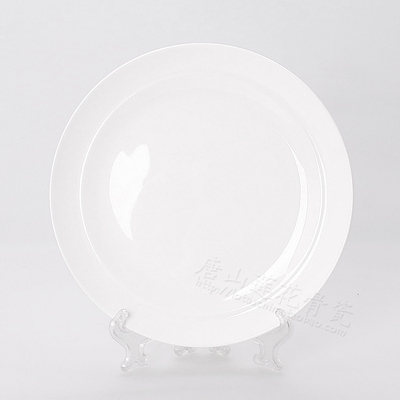 西式唐山纯白骨瓷高档盘子