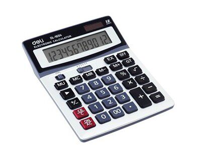 包邮 得力1654计算器 大键盘 科学12位 多功能办公太阳能计算器