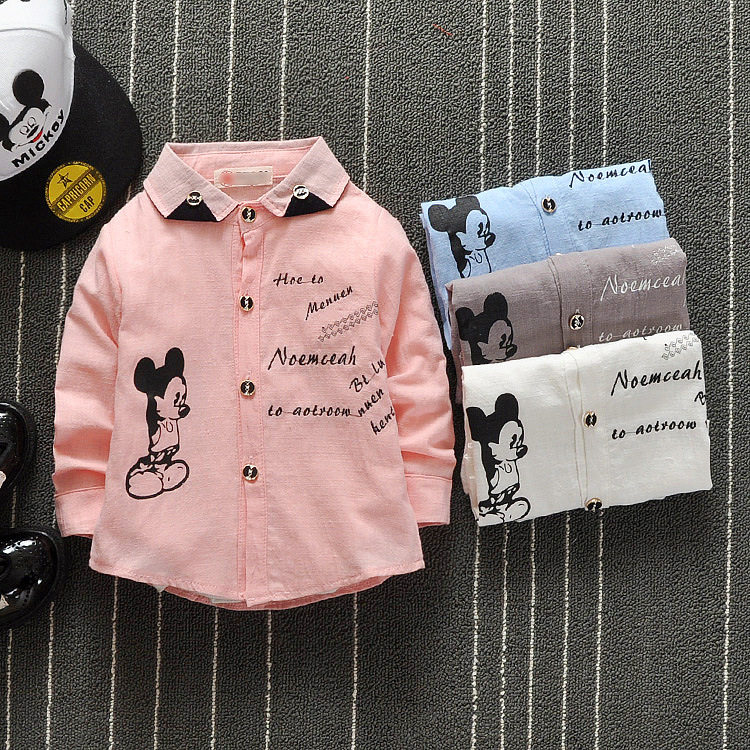 Chemise garcon à manche longue - Ref 2075820 Image 1