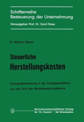 【预售】Steuerliche Herstellungskosten