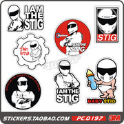 hellaflush HF风格 涂鸦个性汽车贴纸 Topgear STIG 7款图案可选